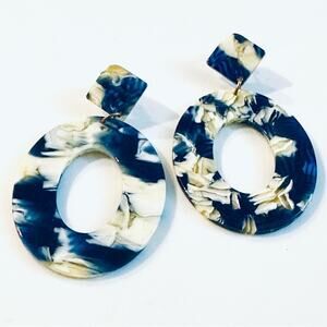 Acrylic Drop Multicolored Earrings